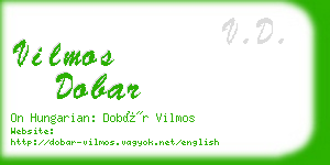 vilmos dobar business card